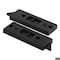 Prime-Line Tilt Latch, Black Plastic, for Vinyl Windows, 2-5/16 in. Hole Centers, Safety Lock Feature (1 Pair) F 2697 - alternate 1